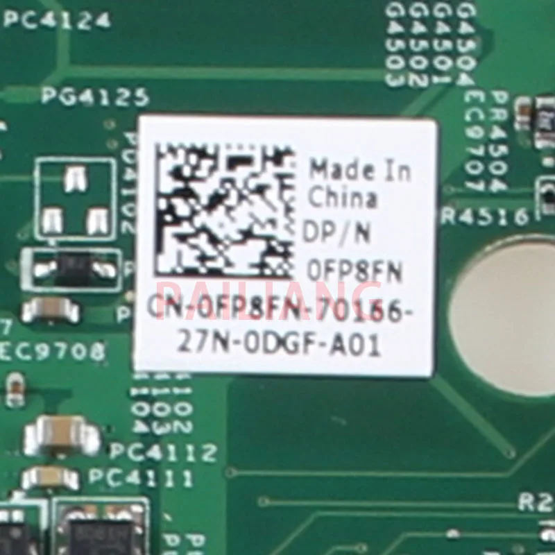 Материнская плата PAILIANG для ноутбука DELL 15R N5050 V1550 материнская ПК 0FP8FN полностью