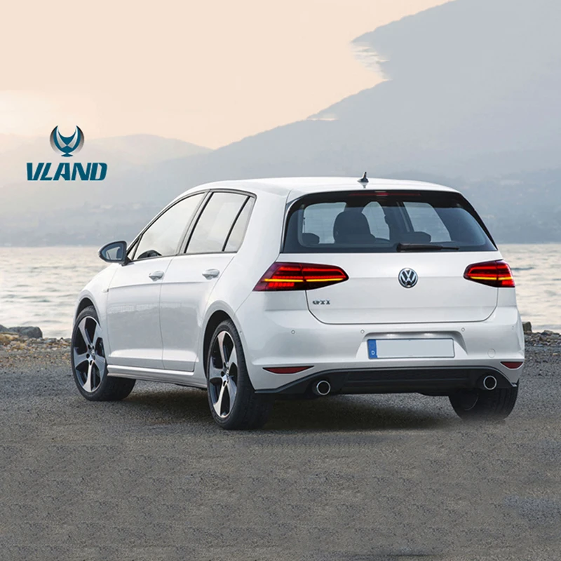 Vland Factory автомобильные аксессуары задний фонарь для Volkswagen Golf 7-up для 7,5 светодиодный задний светильник с последовательным индикатором