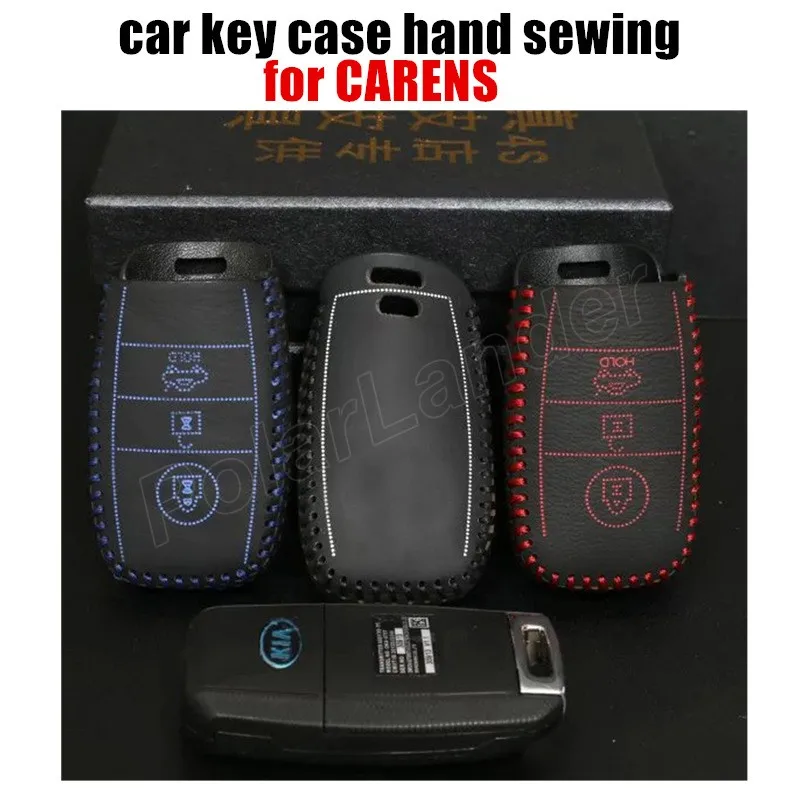 

Only Red Wholesale fashion car key cases car key cover fit for KIA K3K5 SORENTO CARENS leather sewing by hand popular new design