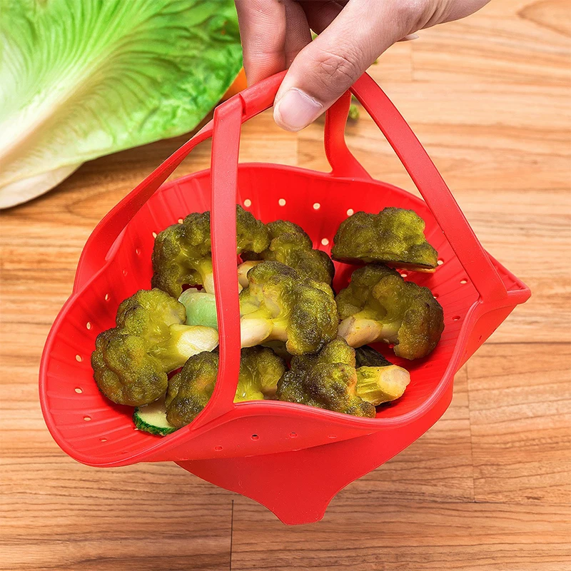 High Temperature Silicone Steamer Food Grade Vegetable Steamer Steamed