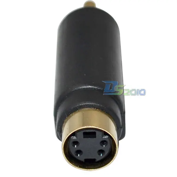 Высокое качество RCA Male Jack Composite To S Video Svideo Female адаптер разъем адаптера|adapter vga|adaptor