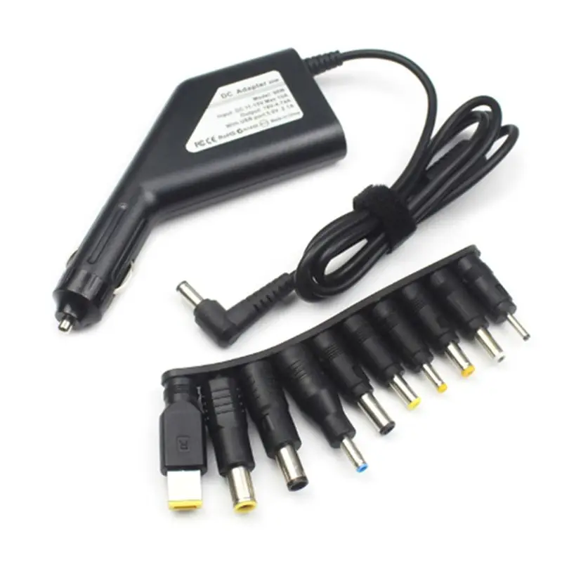 

19V 90W DC Power Supply Car Charger Adapter for ACER/HP/DELL/Samsung/Lenovo/Asus Laptops Smartphones with 10 Jack Connectors