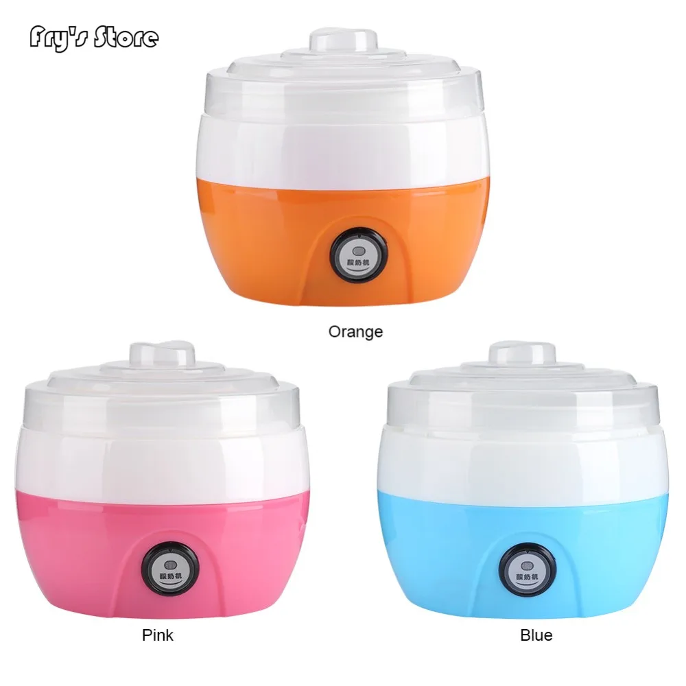 

Fry's Store Original 1L Household Electric Automatic Yogurt Maker Machine Plastic Liner Yoghurt DIY Tool Kitchen Appliances