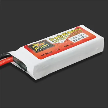 

New ZOP Power 7.4V 2200mAh 35C 2S 2S1P Lipo Battery T Plug Rechargeable For RC Racing Drone Helicopter Multicopter Car Model