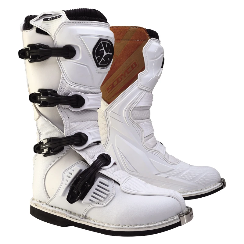 SCOYCO ботинки для езды по бездорожью; высокие сапоги до колена для мотокросса и езды на мотоцикле; ботинки с тяжелой защитной экипировкой - Цвет: 1
