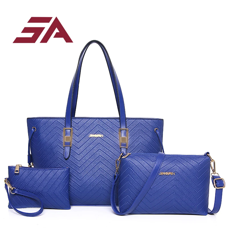 

SA Women Shoulder Bag Top-Handle Bags Female Famous Brand 2017 Women Messenger Bags Handbag Set PU Leather Composite Bag