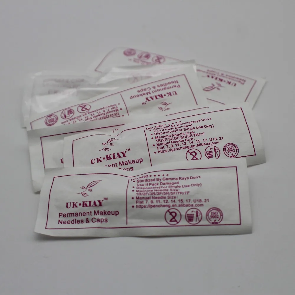 50 pcs 1RL Individual Package Giant Sun Tattoo Needle Tips for Permanent Makeup Caps Eyebrow Lip Machine Giant Sun Needle Caps