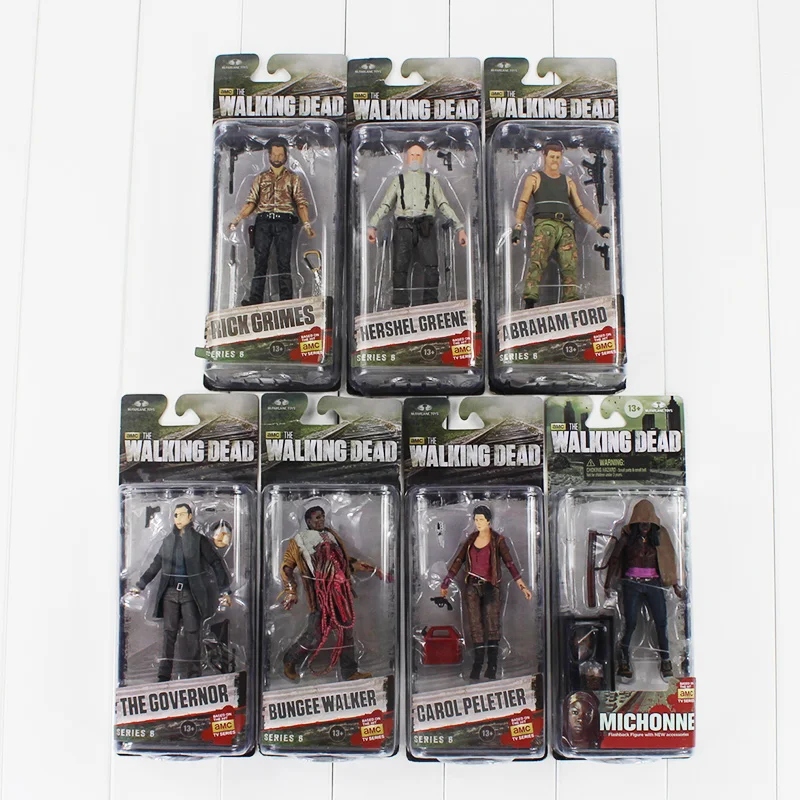

7styles AMC TV Series the walking dead figure Abraham Ford Bungee Walker PVC collectible figure dead dolls the walking dead toy
