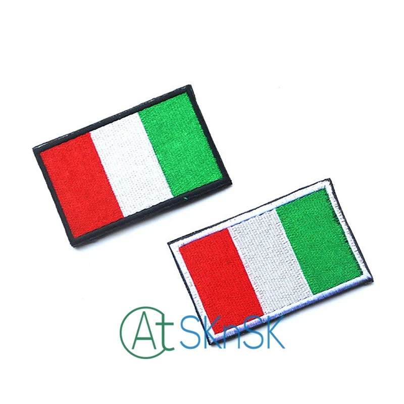 1PC's Country Flag Italy Travel Souvenir Woven Badge Applique Patch