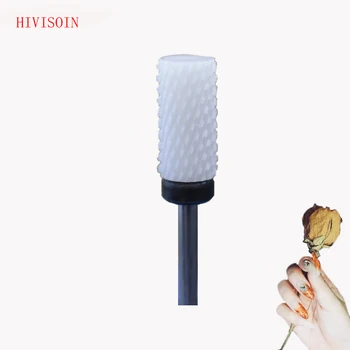 

White Ceramic Nail Drill Bit - Large Barrel Bit - XC(0080.066)
