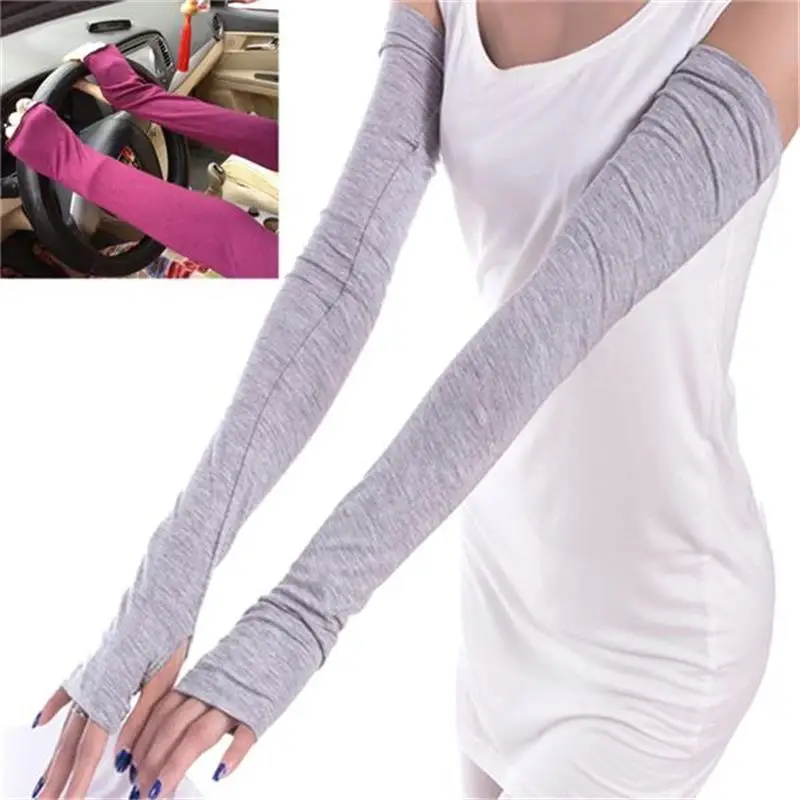 New Style Women Cotton Ladies Fashion Long Arm Sleeves Sunscreen Riding