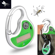 2016 New Green Portable Mosquito Insect Killer Mosquito Insect Killer Mosquito Repeller Hook Type Solar Ultrasonic with Compass
