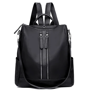 

Fashion Women Backpack Waterproof Oxford Rucksack Large Capacity Solid Shoulder Bags For Girl School Bag for Collage Student