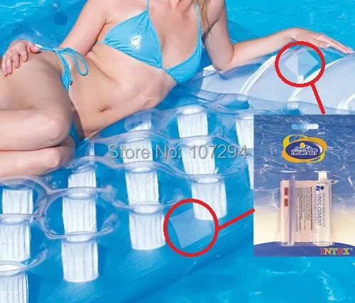 2pcs/lot Intex or Bestway Vinyl Pool Repair Kit for inflatable vinyl swimming pools inflatable 