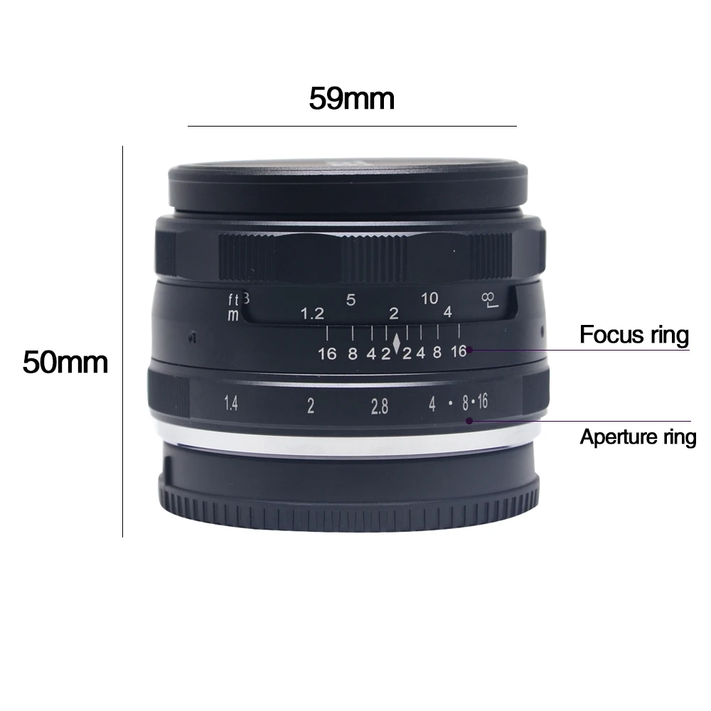 Meike 35 мм f1.4 объектив с ручным фокусом APS-C для Fuji X-mount/для sony E Mount/для камеры Micro 4/3 A7 A7II A6000 A6500 A7iii a6300