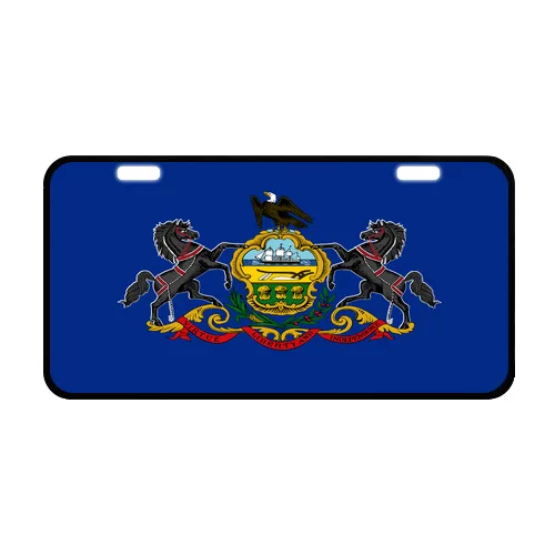 Vintage Designed USA American Flags Pennsylvania State Flag Metal Car Plate | Автомобили и - Цена: 