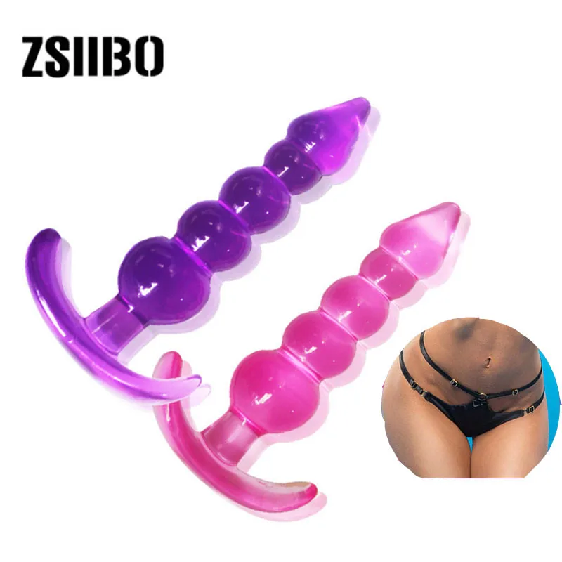 Adult sex toys High Quality Jelly Silicone Butt Plug for Beginner Erotic Toys Prostate Massager Sex Toys For Woman Men Gay