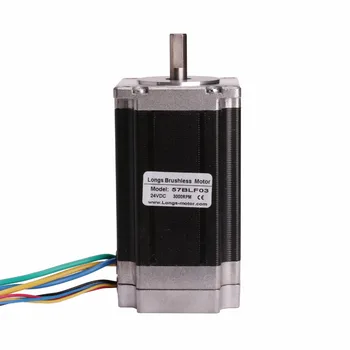 

FAST SHIP ! 57BLF03 Brushless DC Motor Nema23 188W 24V 3000RPM Router Milling LONGS MOTOR