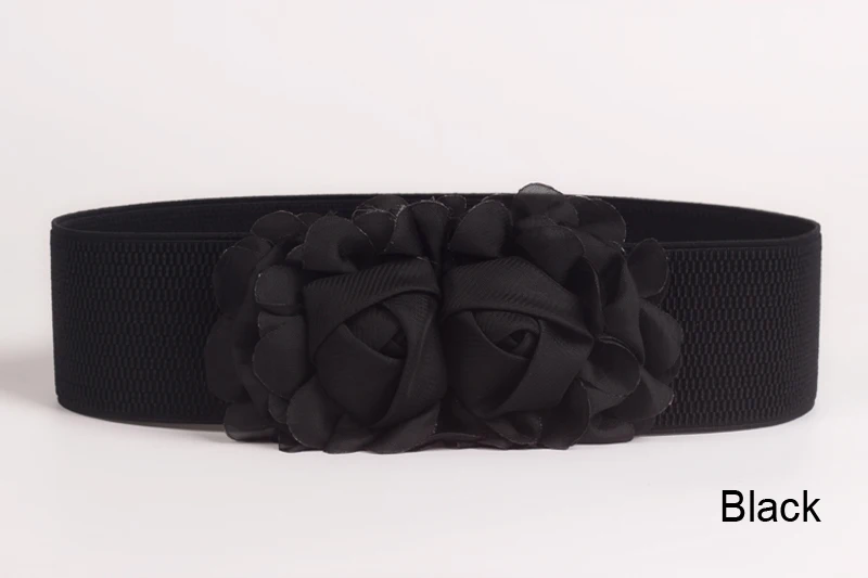 20 шт./лот SINGYOU Новинка; Лидер продаж Летняя распродажа платье Accessorise для Для женщин Розы Пряжка упругого растяжения талии поясом