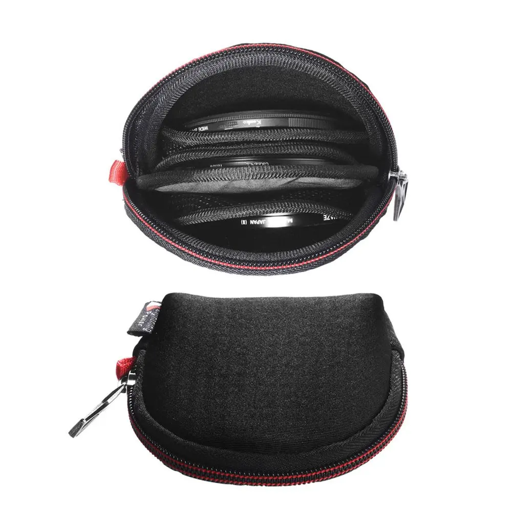 

Multifunction Protective Filter Storage Bag Round Filter Storage Box Carrying Case Portable Storage Bag