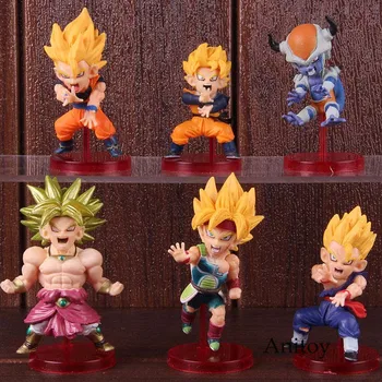 6pcs//set Dragon Ball Z World Collectable Figure WCF Doll BATTLE OF SAIYANS Vol.4