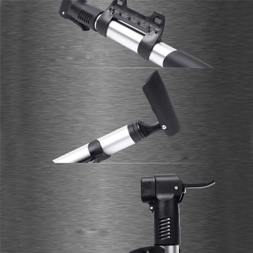 Mini Portable Mini Bicycle Pump High Pressure Cycling Hand Air Pump Ball Tire Inflator Aluminum MTB Mountain Bike Pump #2A24 (1)