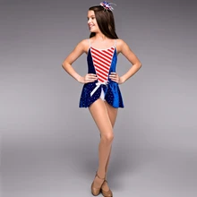 Купальник Балетная пачка американская оригинальная Одиночная женская детская упряжь балетная танцевальная юбка Полосатое платье бархатная Чирлидер