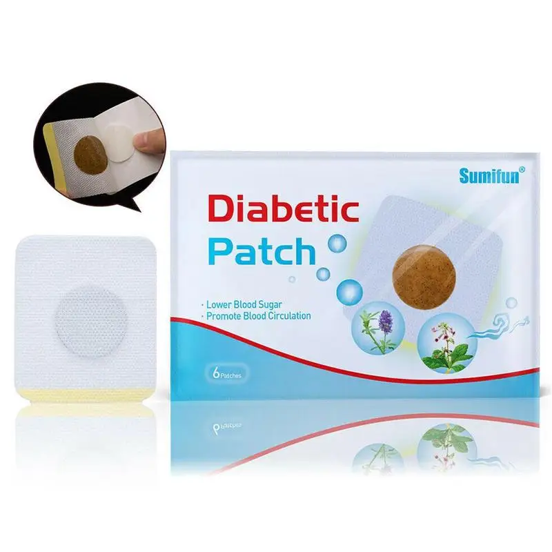 

6pcs/bag30pcs/5bag Chinese Herbal Diabetic Patch Lower Blood Glucose Sugar Balance Stabilizes Blood Sugar Level Medical Plaster