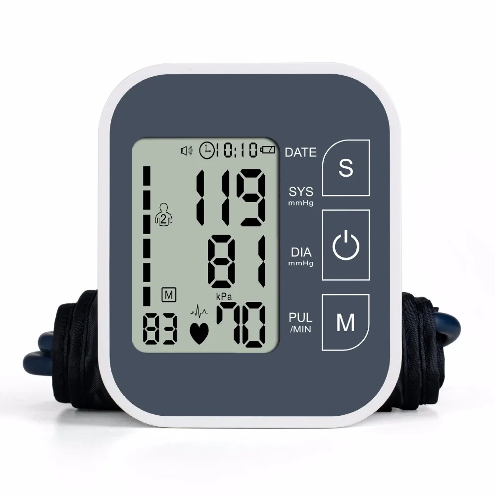 

JZIKI B877 Upper Arm Blood Pressure Monitor Heart Beat Meter Machine Digital Lcd Tonometer Sphygmomanometer Measuring Automatic