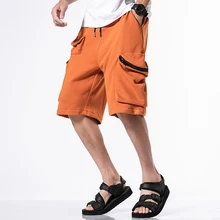 Летние шорты мужские модные брендовые шорты дышащие мужские повседневные Хип-хоп спортивные штаны плюс размер джоггеры карманные шорты