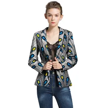 Tailored Made African Print Suit Jackets Women's Ankara Suit Female Blazers Kitenge Cocktail Outfit For Ladies