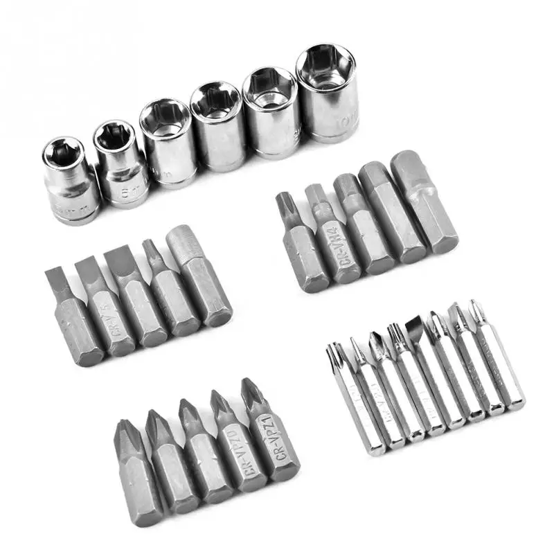 30 Pcs/set Multi-function Ratchet Screwdriver Bit Casing Repair Kit Precise Screw Driver Hand Tools Motorcycle Car Repair Tool