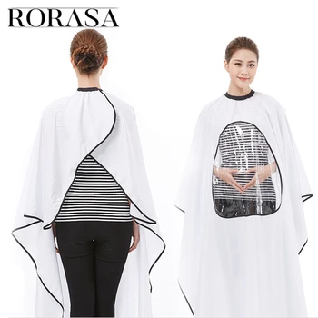 

4 colors Hairdressing Cloth Cape Gown Transparent New Waterproof Display Window Haircut Barbers Covers Wrap Pro Styling Tools