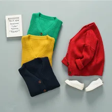 Свитер кардиган пиджак новая Детская жилетка на осень и зиму, модный Детский кардиган