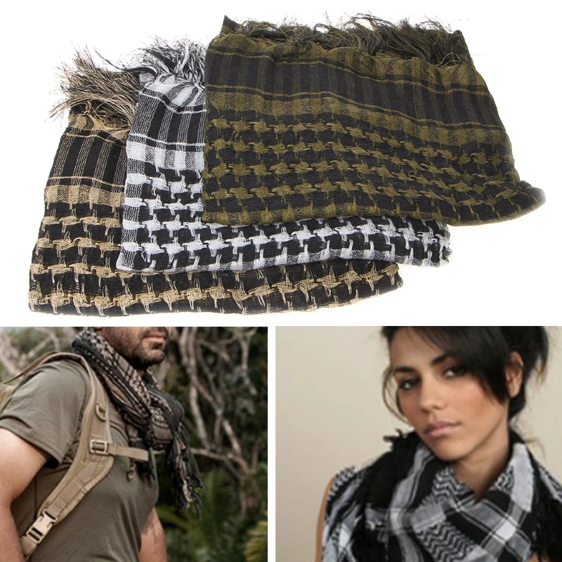 

New Military Tactical Keffiyeh Arab Scarf Hunting Cycling Shawl Head Wrap Army Camo hot sale
