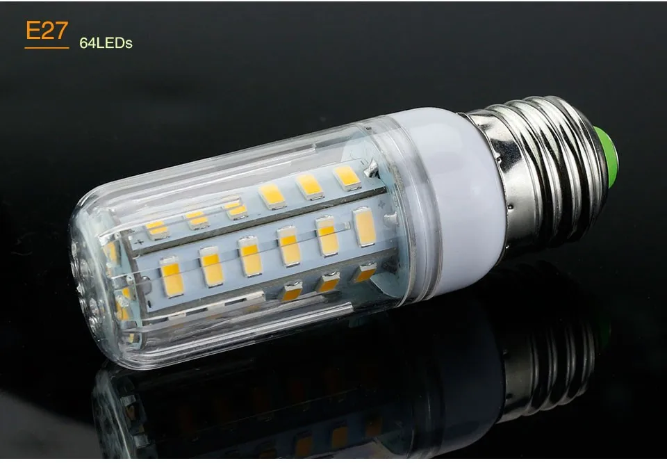E27 LED Lamp Corn Bulb E14 LED SMD5730 220V 110V 24 30 42 64 80 108 136 LEDs Candle Light for Home Lighting Bombilla LED Lampada (15)