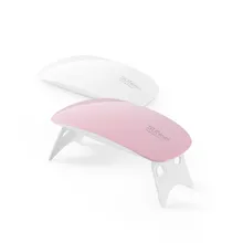 SUNmini 6 Вт LED УФ Сушилка Для Ногтей Леча Свет Лампы Портативный для Гель На Основе Ногтей Маникюр 2 Таймера 45 s/60 s