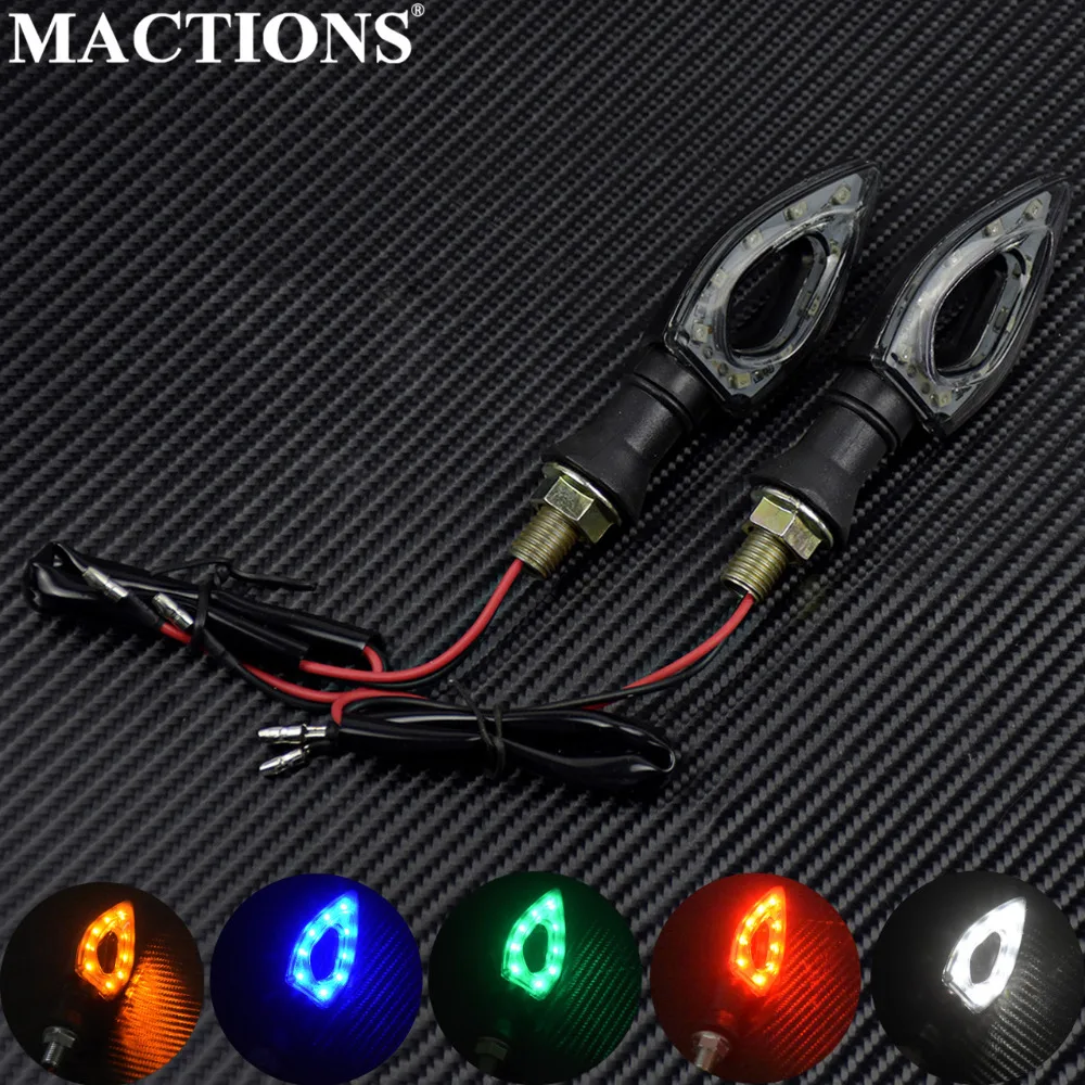 

Motorcycle Parts Universal 1 Pair ABS LED Turn Signal Light Indicator 12 Led Indicator Light Amber Blinker Light Bike Lamp