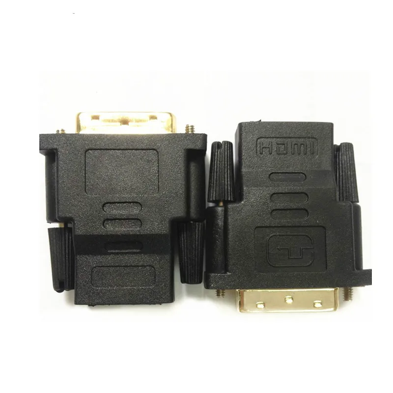 HDMI الإناث إلى DVI D 24 + 1 دبوس الذكور محول تحويل HDMI2DVI مفتاح الكابلات ل PC ل PS3 العارض التلفزيون مربع HDTV تلفاز LCD
