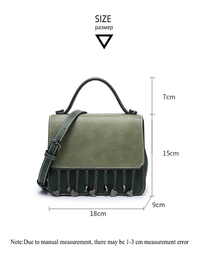 Сумочка девушку Tote Сумка кисточкой Зеленый Модная женска сумка женская сумка бренд с откидной крышкой, из искусственной кожи мини сумочка