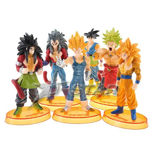 

DHL Shipping 12 sets Cool Dragon Ball Set with Yellow Base PVC Action Figure Collection Model Toy Gift (6pcs per set)