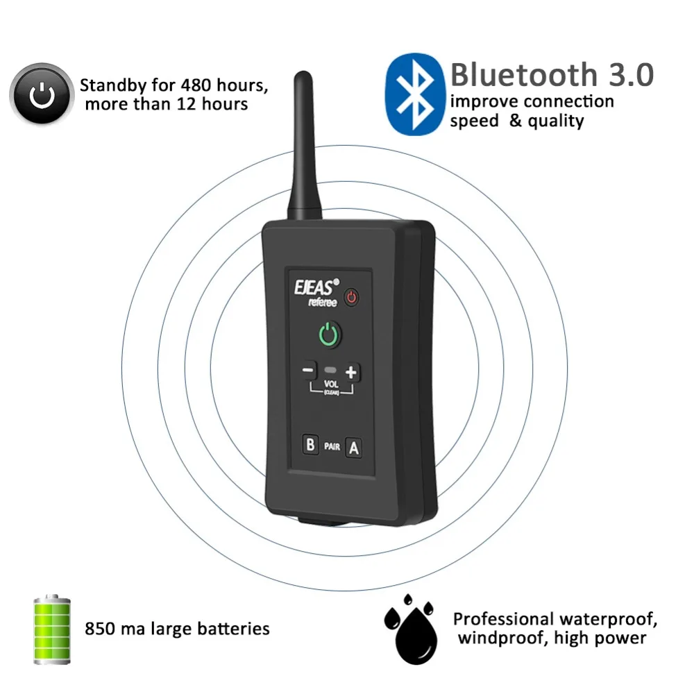 2 шт. FBIM Футбол Футбольного Арбитра мотоцикл Bluetooth домофон полный дуплекс BT судья