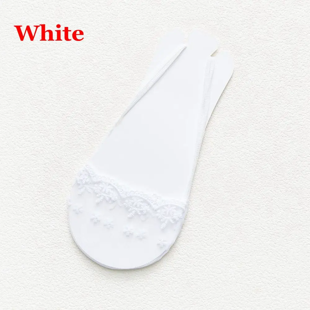 Мягкие хлопковые женские носки-башмачки тонкие дышащие впитывающие пот носки-башмачки супер невидимые носки на высоком каблуке - Цвет: style1 white