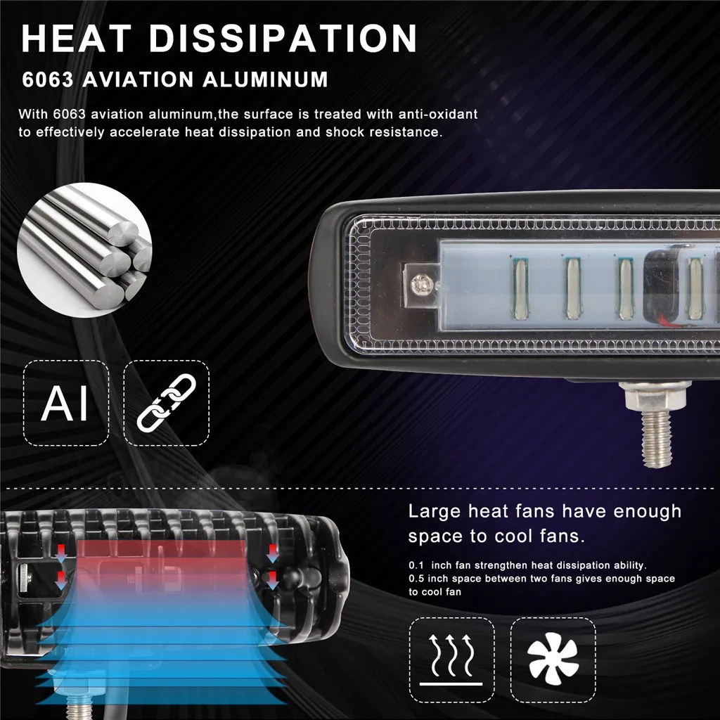 Автомобильный светодиодный рабочий светильник 7 дюймов 120 Вт комбинированный рабочий светильник Точечный светильник для внедорожного вождения противотуманная фара Грузовик Лодка авто аксессуары