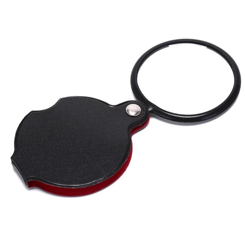 1pc Portable Mini Pocket 6X Folding Jewelry Magnifier Magnifying Eye Loupe Glass Lens Jewelry Tool 65mm
