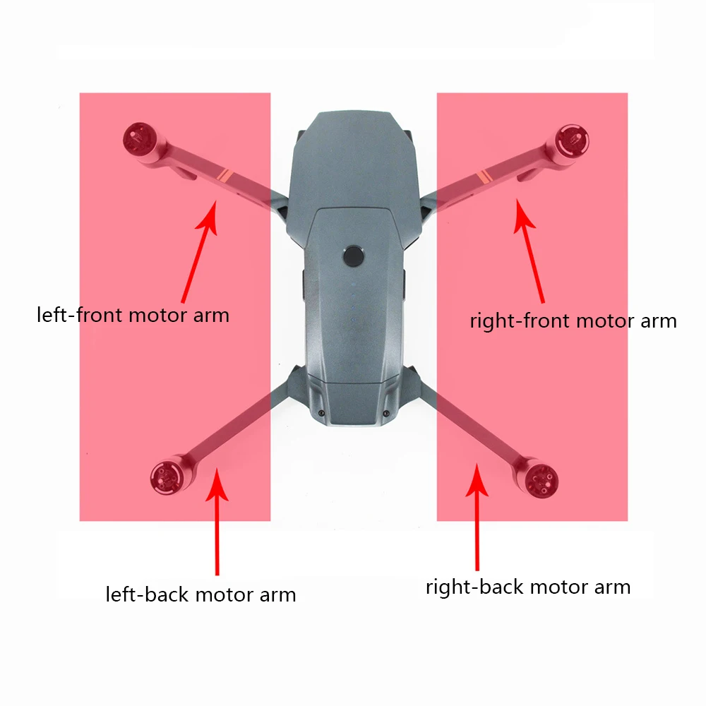 Не DJI mavic pro рука передняя левая/Передняя правая/задняя левая/задняя правая рука ремонт с мотором для DJI mavic