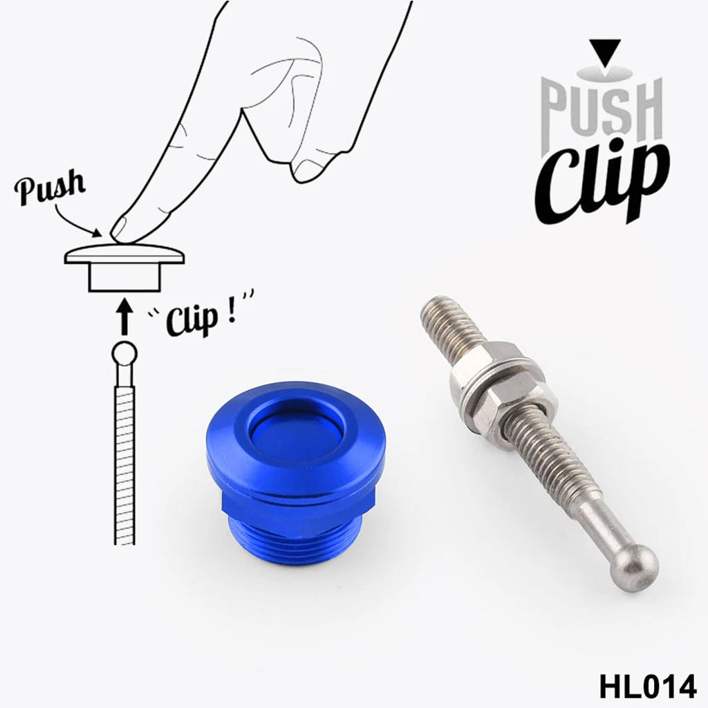 2019 New 22mm Universal Aluminum Push Button Quick Release Bonnet Hood Pins Lock Latch For Most Applications