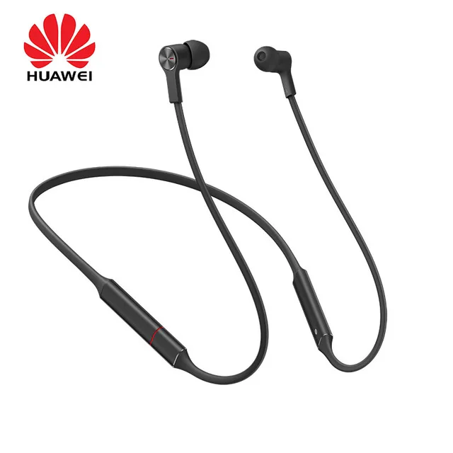 huawei FreeLace Спортивные наушники Bluetooth беспроводной для наушников, карты памяти кабель металлическая полость IPX5 быстрой зарядки - Цвет: Черный