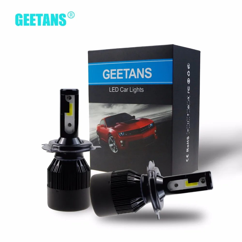 

GEETANS H7 H4 LED Car Lights H8/H11 HB3/9005 HB4/9006 9007 H1 6400lm Universal Car Accessories Automobile Bulbs 12V 6000K BJ