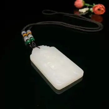 

H52#Exquisite Hetian Yu Guan Gong Pendant